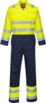 Bizweld Hi-Vis Overall – Vlamvertragend en Anti-statisch – Geel/Blauw maat 3XL