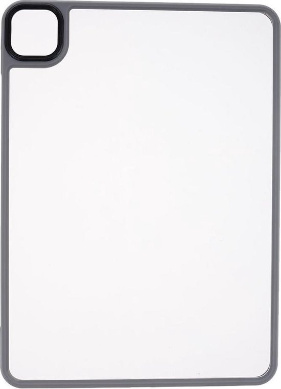 Shop4 - iPad Pro 12.9 (2020) Hoes - Harde Back Case Transparant Grijs