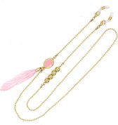 Zonnebrilkoord Bohemian - Roze Veer