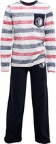 Feyenoord Pyjama Strepen, blauw/rood/wit (152)