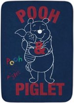 vloerkleed Winnie the Pooh 70 x 95 cm blauw