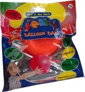 stuiterballon Jelly glow-in-the-dark 15 cm oranje