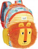 rugzak leeuw met vacht junior 35 x 26 cm oranje