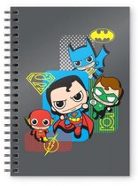 notitieboek DC Comic: Instance League 15 x 21 cm grijs