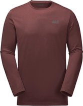 Jack Wolfskin Essential Longsleeve  T-shirt - Mannen - bordeaux rood