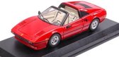 The 1:43 Diecast Modelcar of the Ferrari 308 GTS Spider , Personal Car Tom Sellek Magnum P.I of 1979 in Red. The manufacturer of the scalemodel is Best Model. This model is only available online