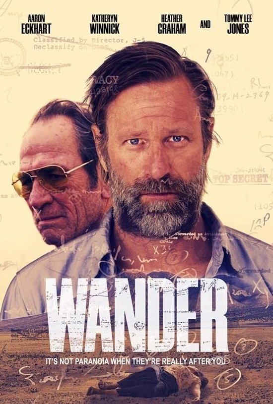 Film poster met twee mannen en titel 'Wander'.