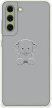 Telefoonhoesje Geschikt voor Samsung Galaxy S21FE Hippe Hoesjes Baby Olifant