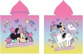 badponcho Minnie Mouse meisjes 55x110 cm polyester roze