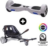 Denver HBO-6620 + Hoverkart | Oxboard | 6.5 Inch Hoverboard | Wit