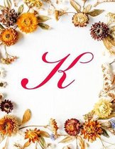 K: Monogram Initial Genkouyoushi Notebook