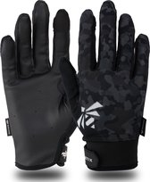 Beeletix Full Finger Sport & Fitness Handschoenen - Touchscreen Tip - CrossFit - Calisthenics - Krachttraining - Black Camo - Maat L