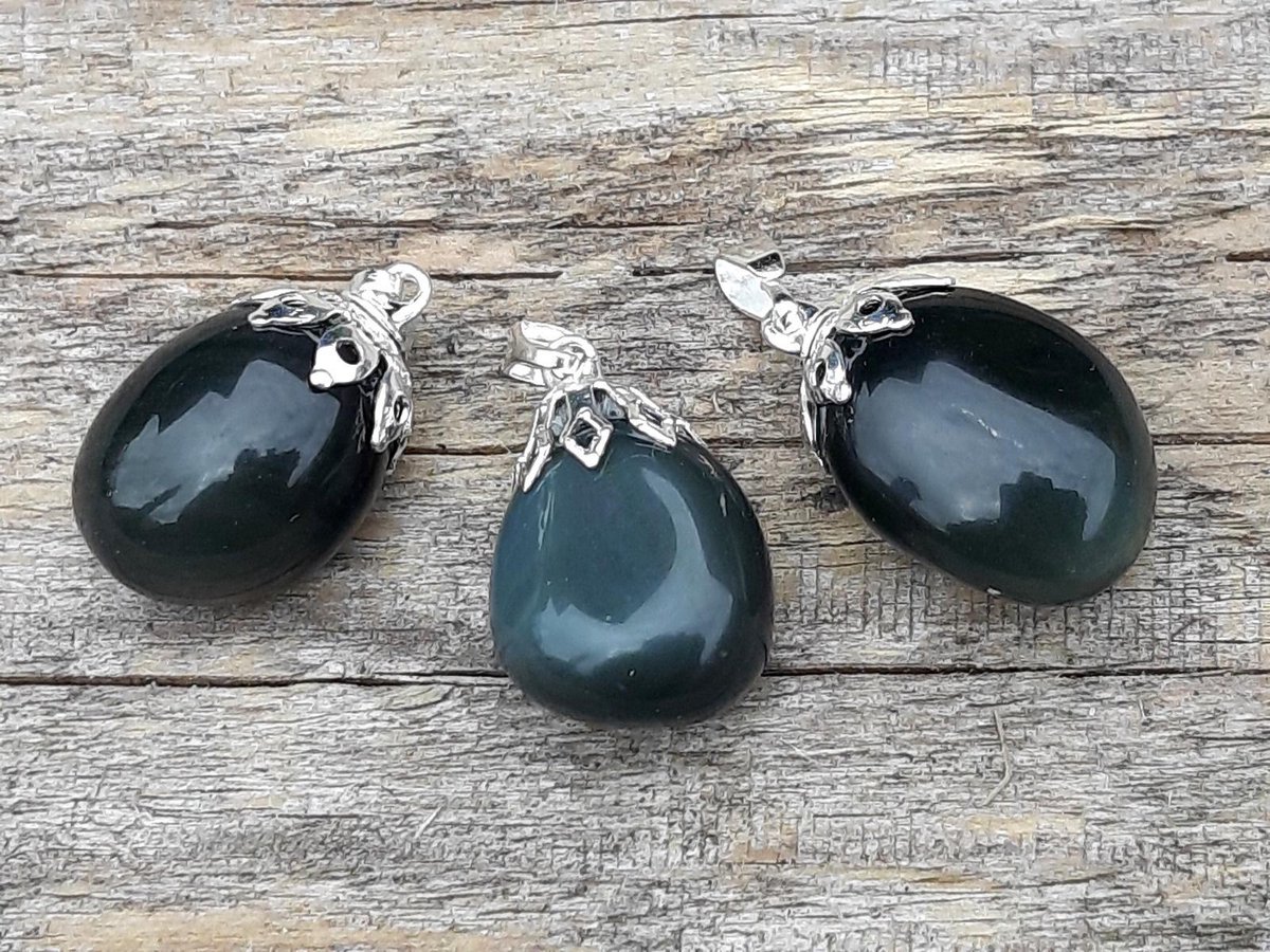 Edelsteen Regenboog Obsidiaan hanger