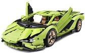 Mould king - Lamborghini Sian Neon - met motoren en afstandbediening - Schaal 1:8 - 3800 onderdelen - Compatible met andere merken