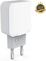 PowerPort 24W Thuislader Oplader Stekker Adapter met 2 USB Poorten - Geschikt voor OPPO Find / OPPO Reno / OPPO Watch / OPPO Mirror / OPPO A91 / Reno4 / Reno Z