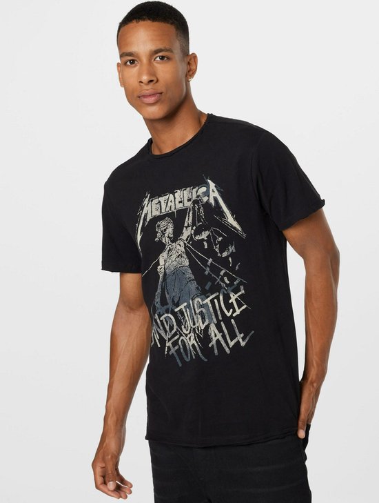 Chemise amplifiée metallica justice pour tous Zwart-Xl