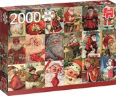 Jumbo Premium Collection Puzzel Vintage Kerstmannen - Legpuzzel - 2000 stukjes