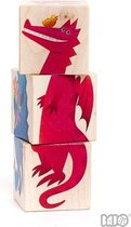 Bajo houten blokpuzzel Draken - 12 blokken