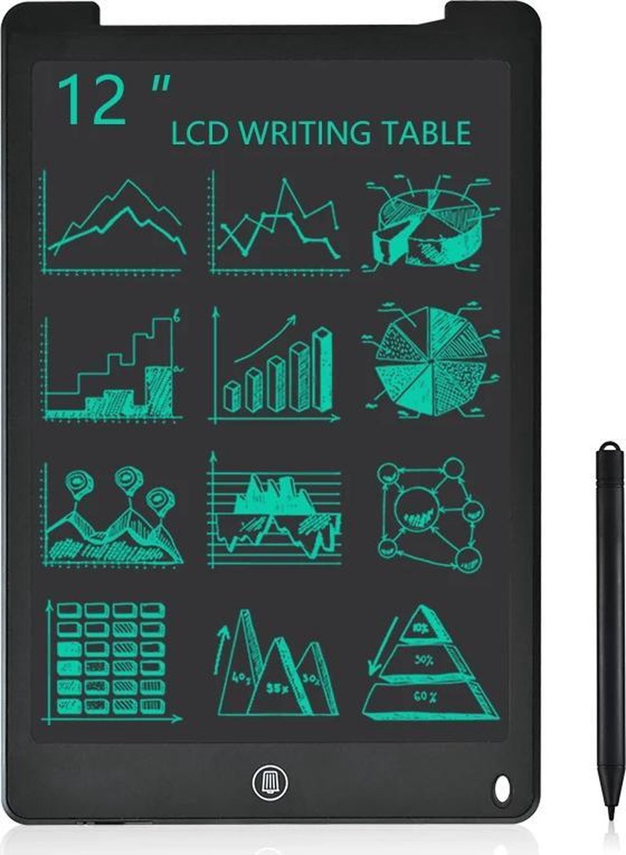 Tekentablet met scherm - inch - Tekenbord magnetisch met pen - Grafische tablet voor kinderen volwassenen - Kindertablet zwart - Leesboekenenmeer
