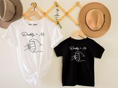 Lykke Daddy and Me T-shirt| Vaderdag Cadeautje| Kraamcadeau |Matching Shirt| Maat T-shirt L | Maat Todler 3-4 Jaar