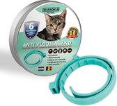100% Natuurlijke Vlooienband - Katten - Turquoise - Zonder Giftige Pesticiden - Vlooien - Veilig Voor Mens En Dier - Milieuvriendelijk - geur halsband