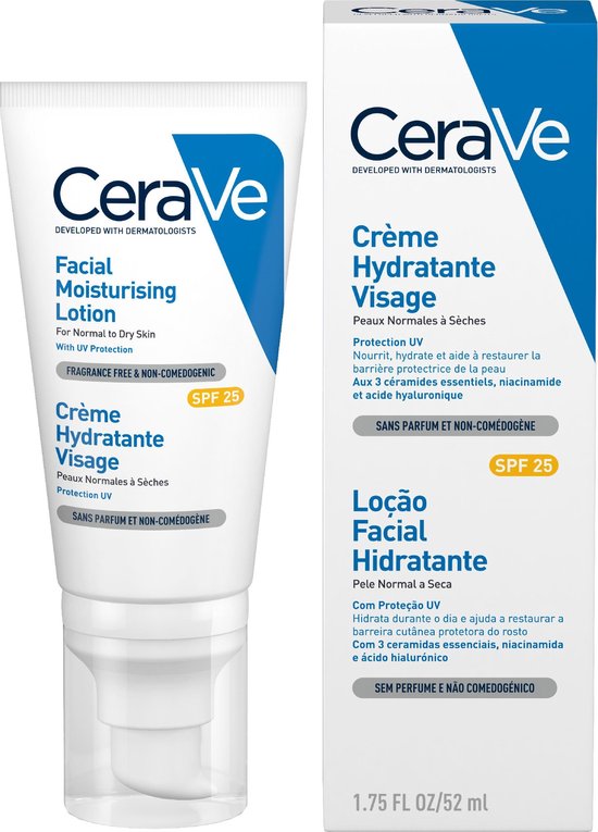 CeraVe - Facial Moisturizing Lotion - Dagcréme - normale tot droge huid -...