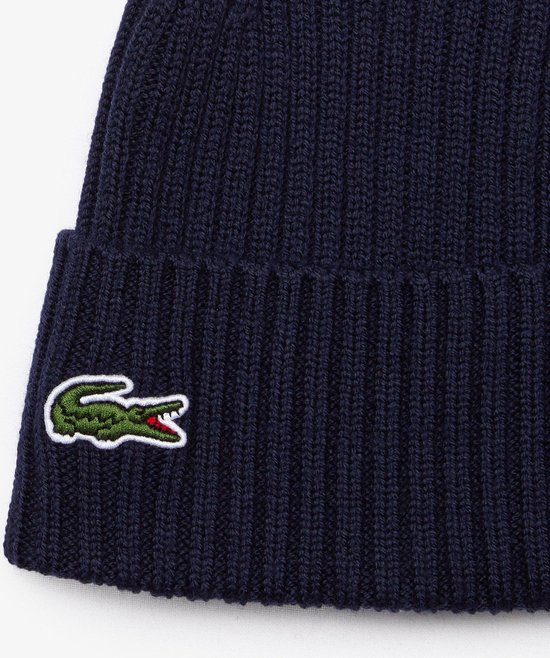 Lacoste Bonnet en maille pour hommes Taille unique bol