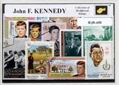 J.F. Kennedy – Luxe postzegel pakket (A6 formaat) - collectie van 50 verschillende postzegels van J.F. Kennedy – kan als ansichtkaart in een A6 envelop. Authentiek cadeau - kado - kaart - president - USA - amerika - robert - politicus - JFK - 1945