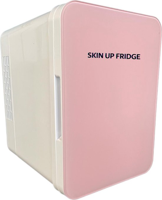 Koelkast: Skin up fridge- Skincare fridge - Mini fridge - Makeup - Organizer- 4L- CORAL PINK, van het merk Skinup fridge
