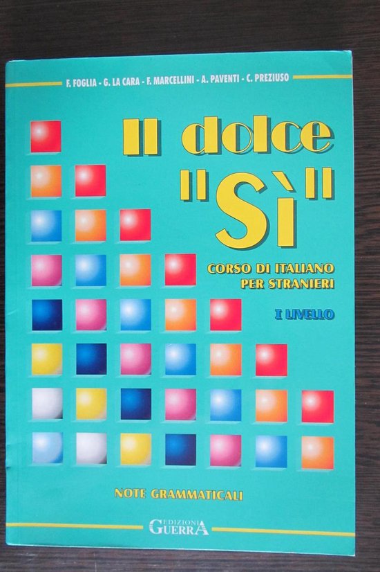 Il Dolce "Si" 1 note grammaticali - cover