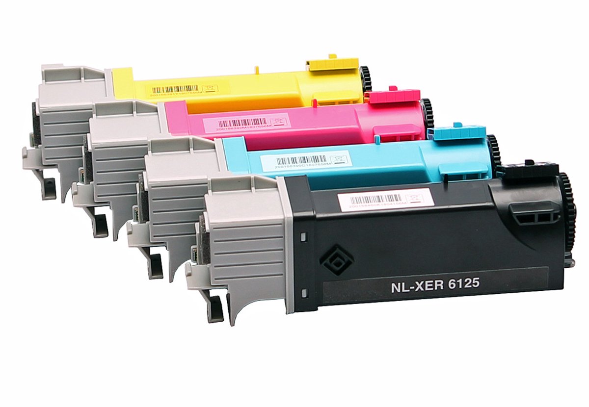 Set 4x ABC huismerk toner geschikt voor Xerox Phaser 6140 6140DN 6140N