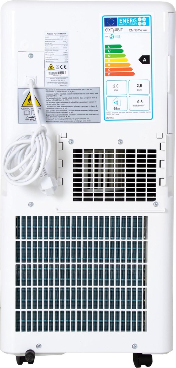 Afbeelding 3 van Exquisit CM30752WE - Mobiele Airco - 3 in 1 -