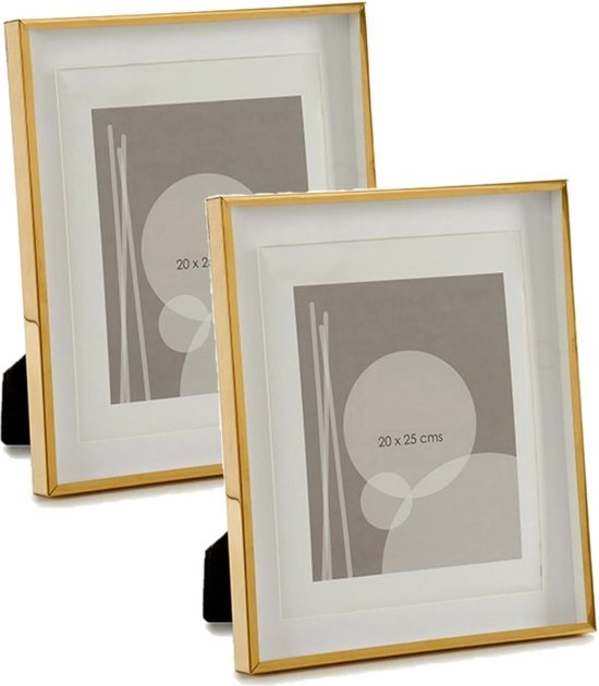 ontspannen Enten Hong Kong 3x stuks fotolijstjes goud 25 x 30 cm geschikt voor een foto van 20 x 25 cm  - Hangend... | bol.com