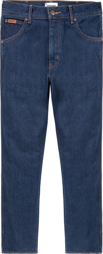 Wrangler Texas Stretch Modern Dark Jeans Uomo 44W X 32L | Regular Fit, Cotone Con Elastan, Vita Media
