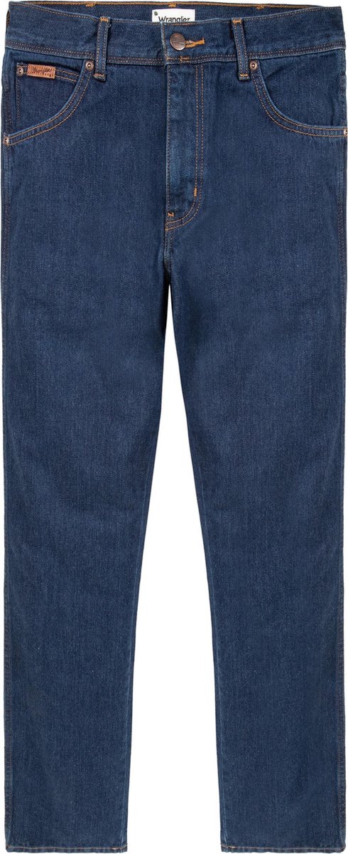 Wrangler TEXAS Stretch Heren Regular-fit Jeans Darkstone Blauw