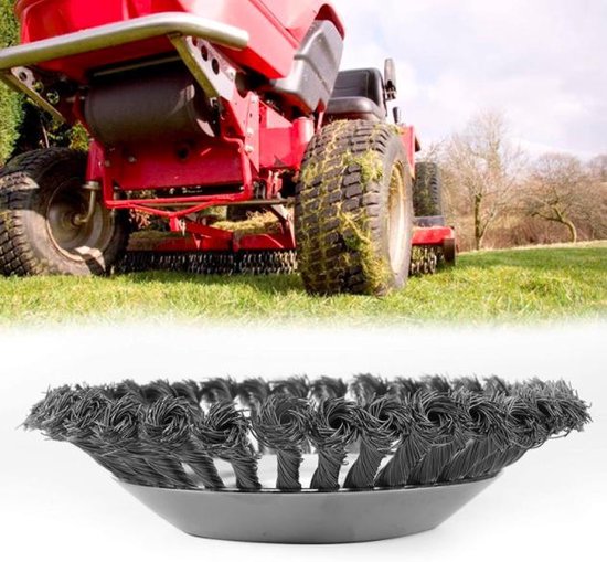 Onkruidborstel voor Bosmaaier Grastrimmer Ø20 CM Onkruid Verwijderaar - Opzetstuk - Tuingereedschap - 10.000 p/m van VONROC — afbeelding 4