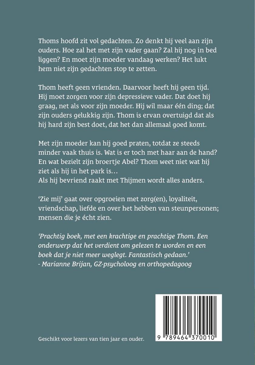 Zie mij - back cover