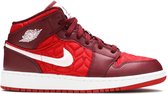 Nike Air Jordan 1 MID SE (GS), Gym Red/Pink Foam Red Quilt, AV5174 600, EUR 38.5