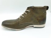 Yellow cab blend m groene leren enkelboots - Maat 42