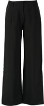 Vila joy zwarte wijde broek polyester stretch - valt kleiner - Maat XL