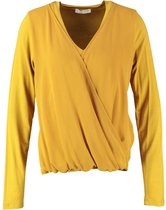 Signe nature blouse shirt materiaalmix - valt kleiner - Maat 38