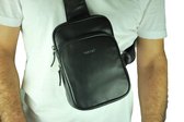 Buono Leather Crossbody Istanbul - Zwart