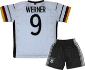 Timo Werner Duitsland Thuis Tenue 2021-2022 | Replica Voetbal Shirt + broekje set - EK/WK voetbaltenue - Maat S