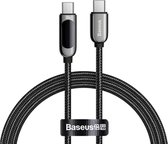 Baseus 100W USB-C met Fast Charging Display 1m zwart
