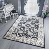 Tapiso Dubai Vloerkleed Antraciet Oriental Oosters Tapijten Maat- 200x300