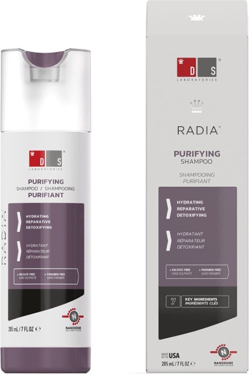 DS Laboratories Nia Shampoo - 205 ml- Normale shampoo - Voor Alle haartypes -