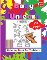 Baby-Unicorn Coloring Book for Toddlers