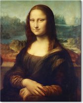 Canvas Schilderij Mona Lisa - Leonardo da Vinci - 40x50 cm