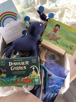 Troostdoos - Jongen - Knuffel - Zeehond - Troost - Verdriet - Steun - Cadeau - Ziekte - Giftbox - Tuintje - Geschenkdoos Kinderen Afscheid en Troost TD-B04