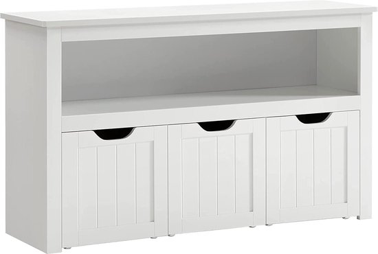 Opbergkast, opbergdoos met wieltjes, speelgoedrek, bijzetkast, voor